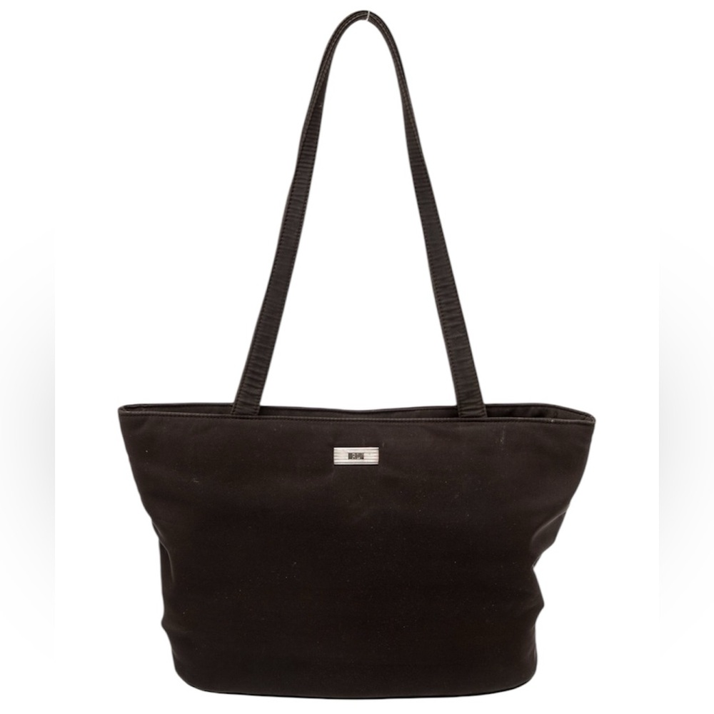 Ralph Lauren Black Nylon RLL Logo  Shoulder Bag Purse 15x9x5 Inches